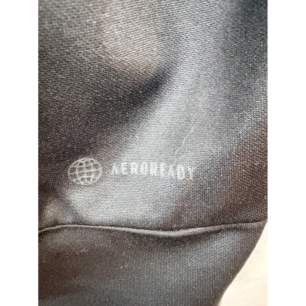 Adidas Training Aeroready Full Zip Hoodie Black Mens 2XL Logo Sweatshirt - Picture 7 of 10